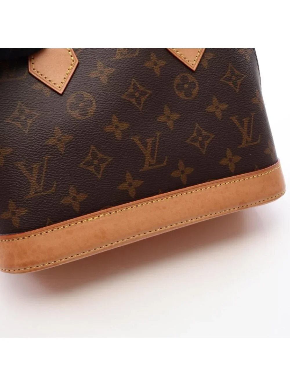 Louis Vuitton Alma BB Monogram 2-Way Canvas Leather Handbag